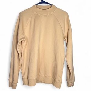 Fabletics Beige Crewneck Sweater